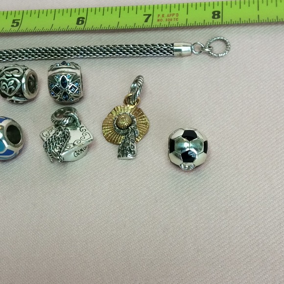 FINAL SALE PRICE Brighton Charm Bracelet + 14 Charms - Picture 4 of 11